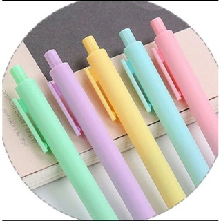 Bút bi bấm nhiều màu macaron dễ thương 0.5mm MỰC ĐEN