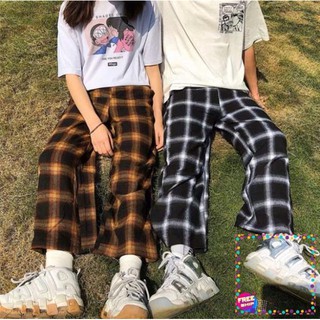 Quần Kẻ Caro Nam,Nữ Không Xù Unisex