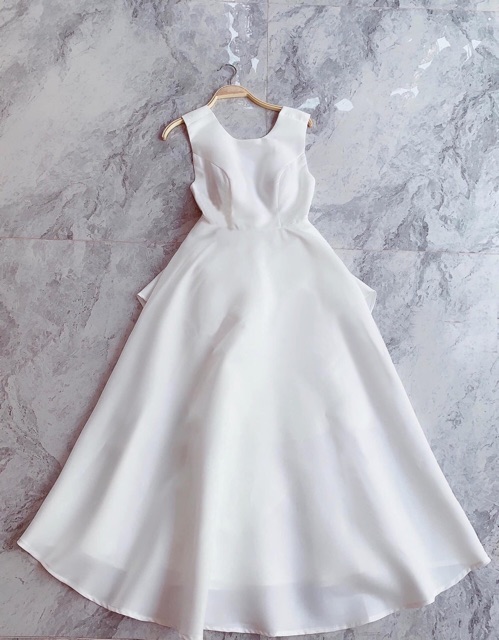 [Mã FAGREEN1505 giảm 10% tối đa 30K đơn 99K] Đầm trắng bèo sau (kèm hình thật) | BigBuy360 - bigbuy360.vn