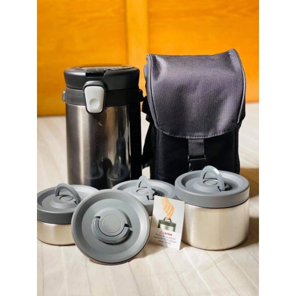 Bộ hộp cơm giữ nhiệt Lock&Lock LHC8034 loại lớn đa năng kèm túi giữ nhiệt