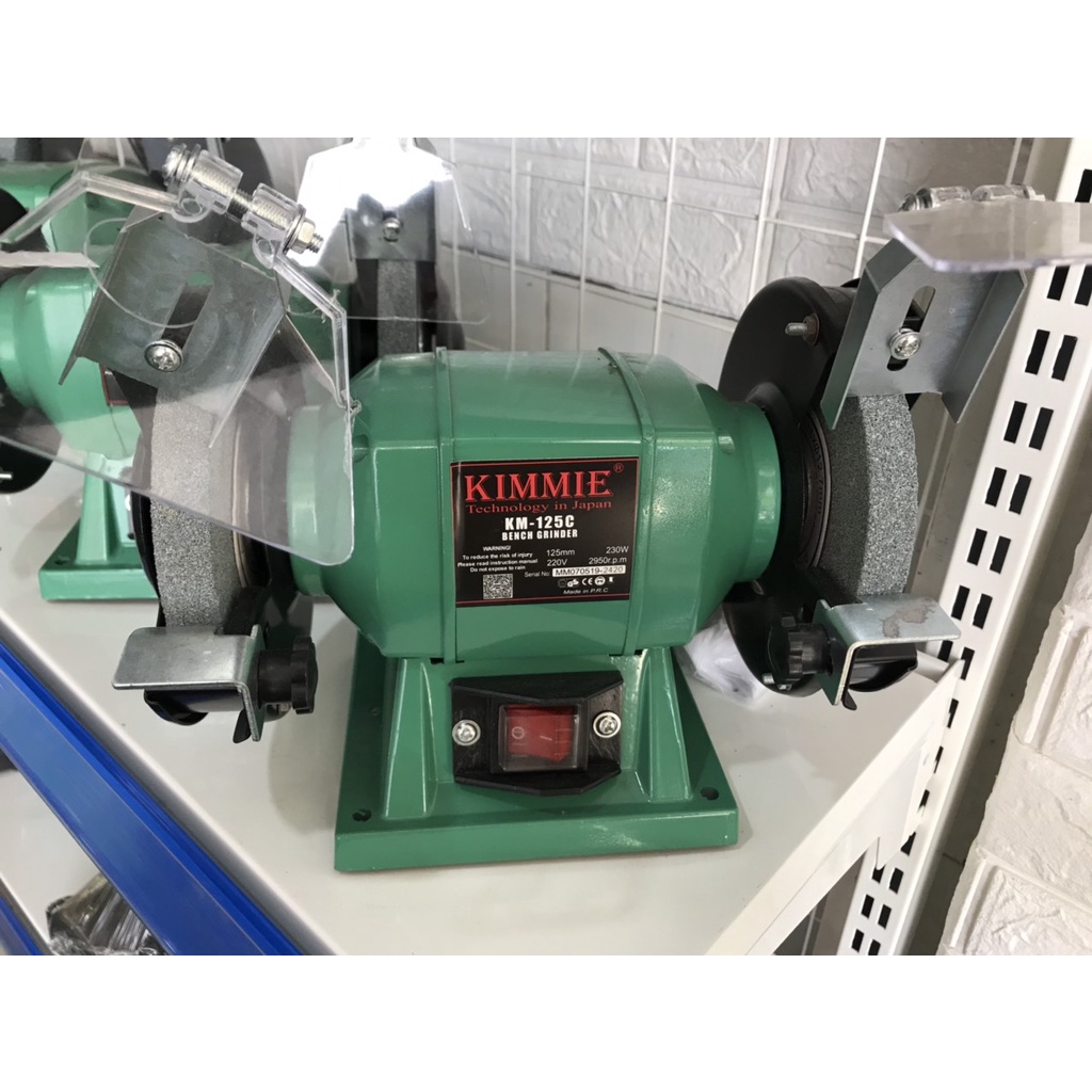 Máy mài 2 đầu Kimie KM125C(230W, đá 125)