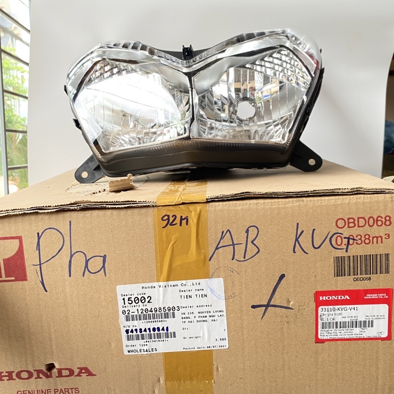 Chóa đèn pha trước AB AIR BLADE 110 ĐẦU BÒ 2011 2012