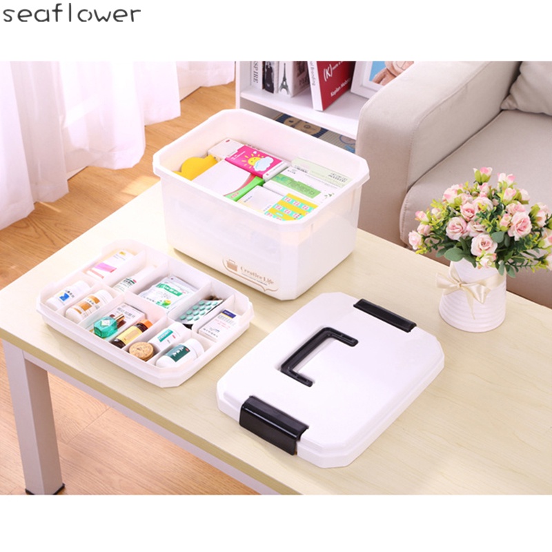 Hộp nhựa xách tay đựng dụng cụ sơ cứu khẩn cấp đa năng