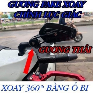 Gương Gù Thái CRG Kính Trắng + Chân Gương Vát 744 Siêu Xịn