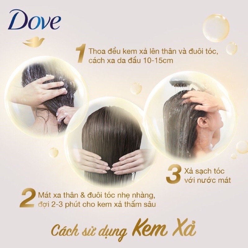 Kem xả, dầu gội Dove 140g hàng quà tặng