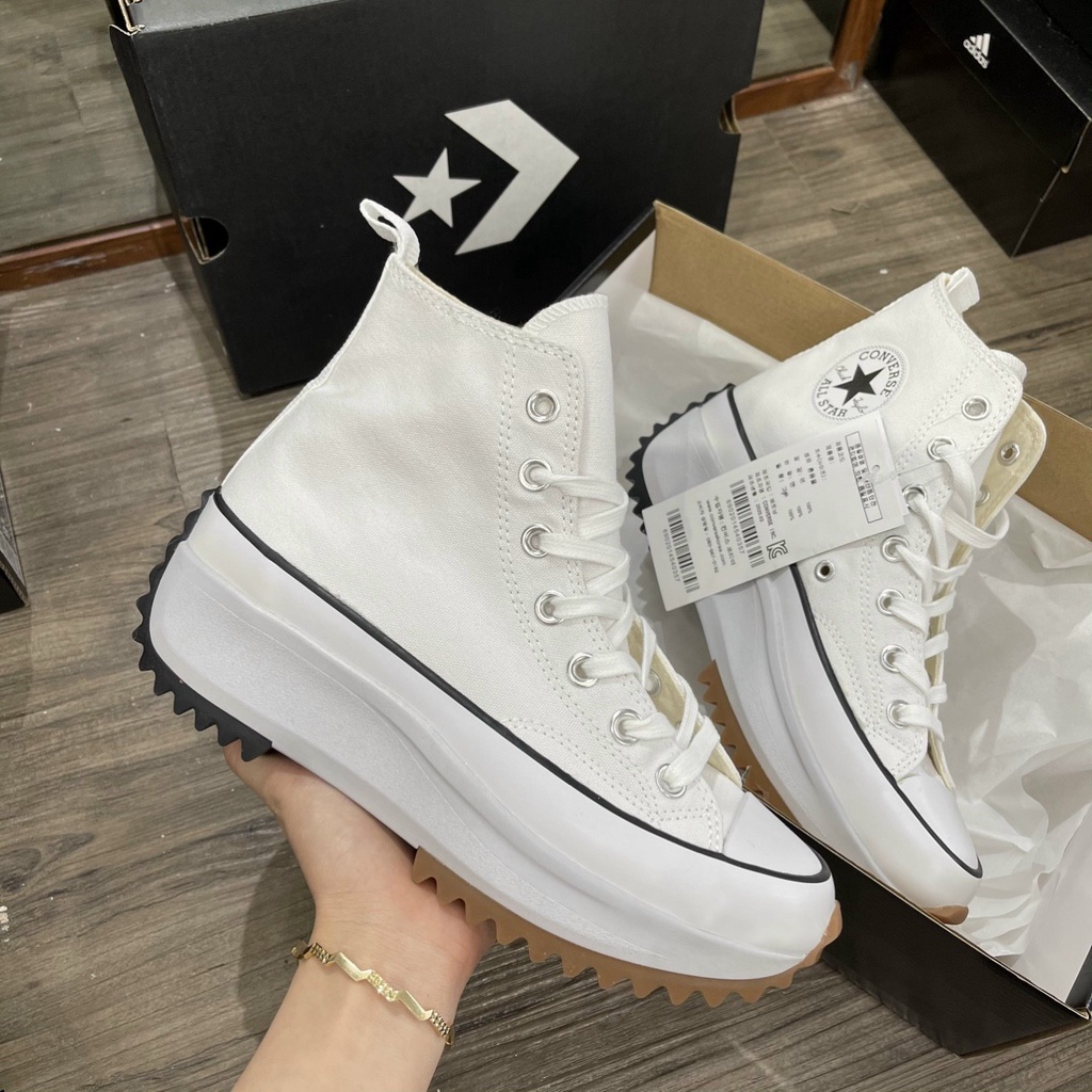 Giày cv run hike star trắng cổ cao bản cao cấp ảnh thật+freeship