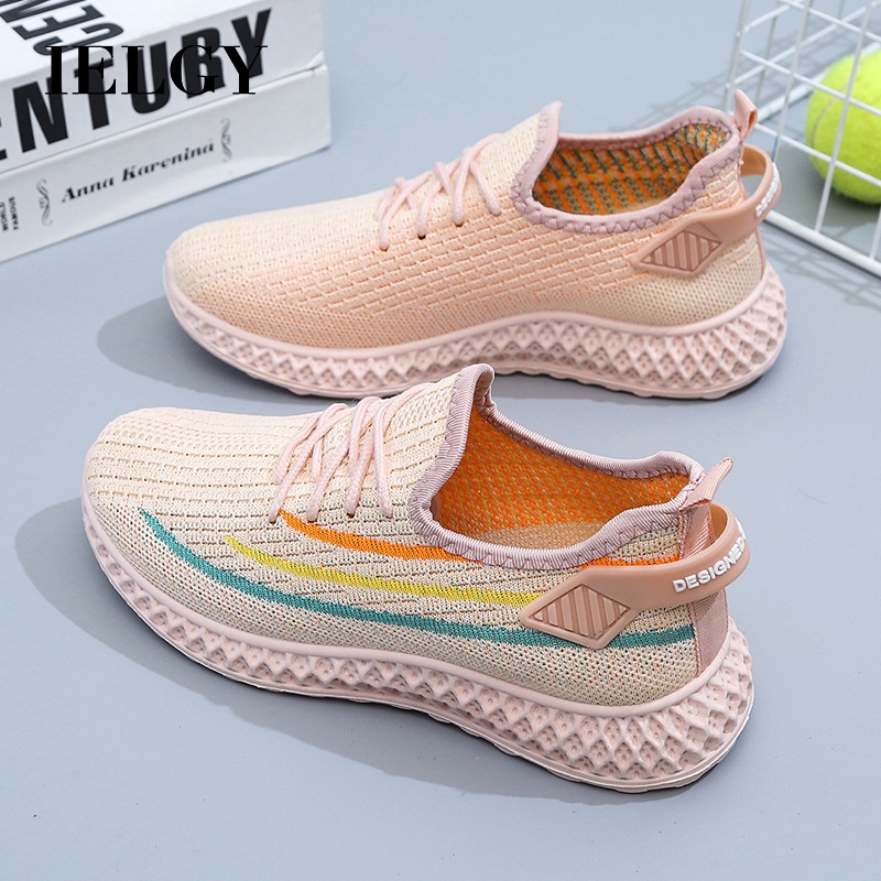 Giày sneaker IELGY phối lưới thoáng khí thoải mái thời trang dành cho nữ