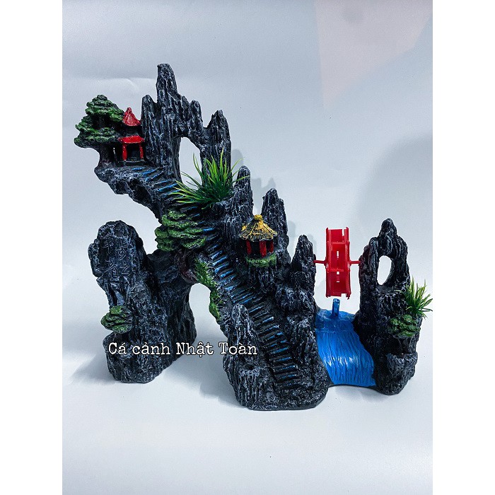 TIỂU CẢNH TRANG TRÍ HỒ CÁ NON BỘ 25x8x28cm