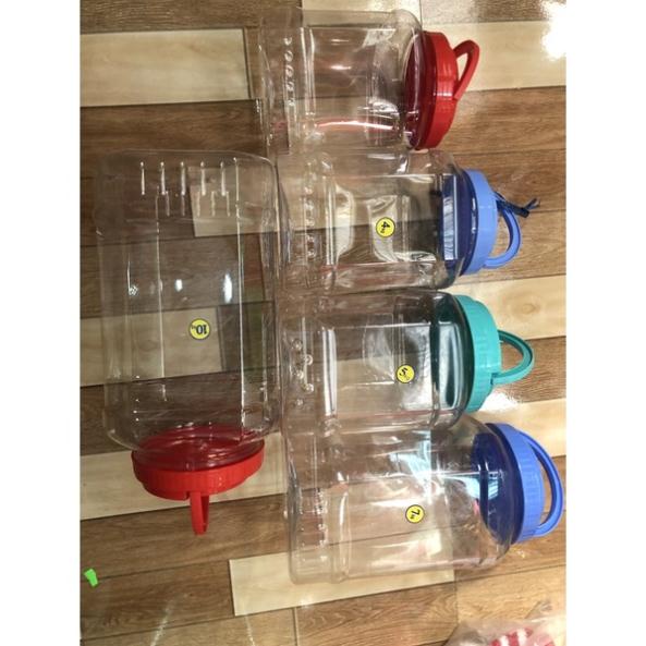 Hũ ngâm rượu bằng nhựa 3kg5 4kg 5kg 7kg 10kg đựng thực phẩm kín hơi