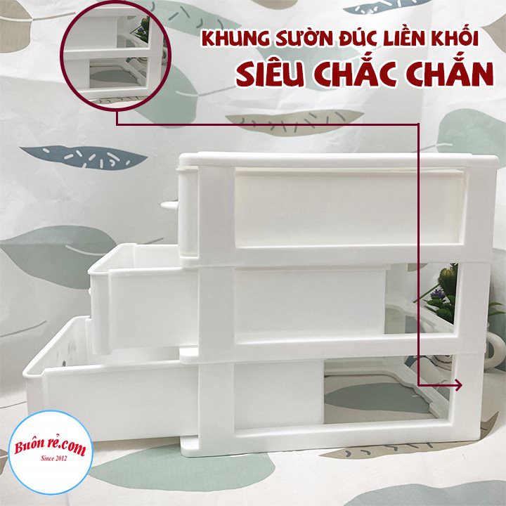 Tủ nhựa mini 5 tầng Việt Nhật -Tủ mini để bàn đựng mỹ phẩm, đồ dùng đa năng (MS:3623/3624/3625)