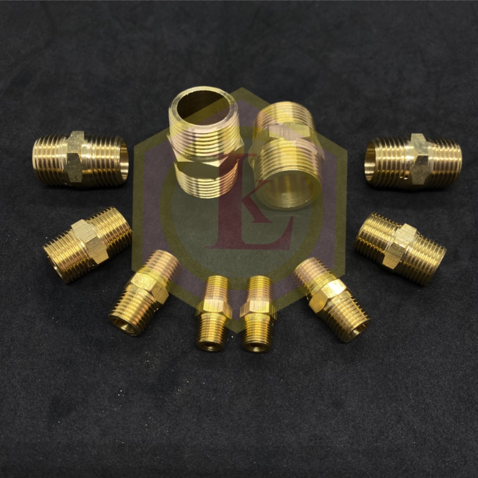 - Kép nối ren ngoài dẫn hơi, nước, khí nén từ 9.6mm đến 34mm, size lớn bằng thau dày, đẹp