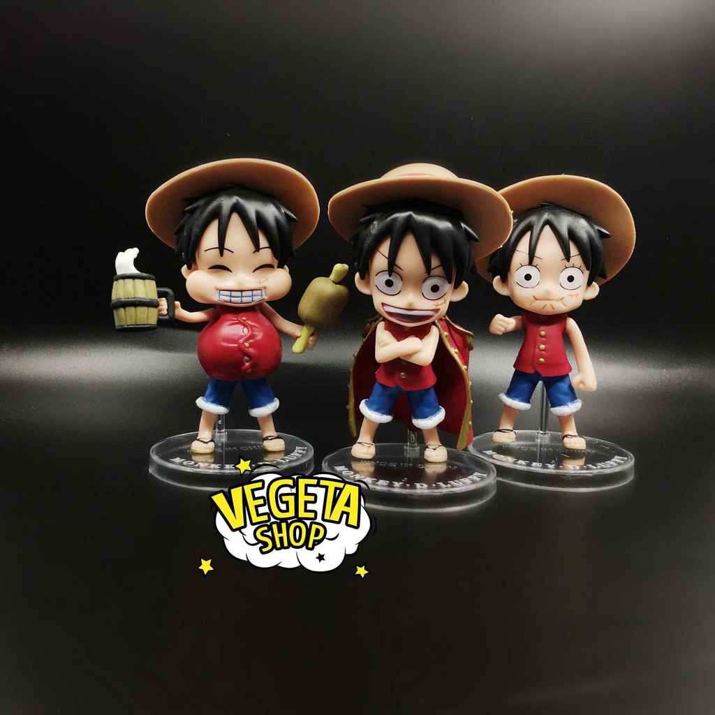 Mô hình One Piece - Luffy mũ rơm - Mẫu 3 nhân vật Luffy - Cao 12cm - Bán lẻ