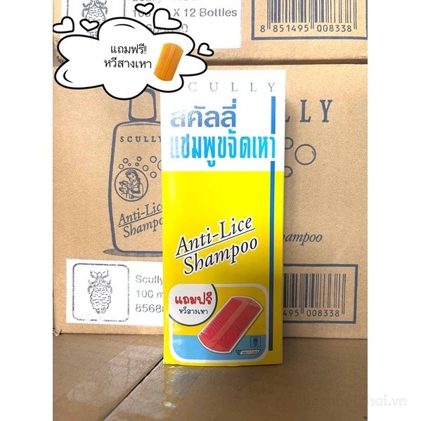 Dầu gội đầu SCULLY Anti Lice Shampoo Thailand Chai 100 ml