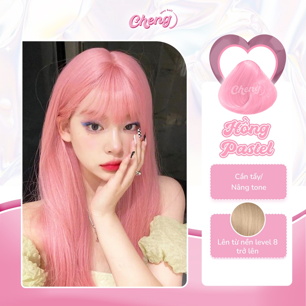 Thuốc Nhuộm Tóc Màu HỒNG PASTEL | Chenglovehair, Chenglovehairs