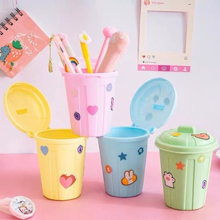 Thùng rác mini cắm bút, đựng rác, phụ kiện, kẹp tóc xinh xắn nhiều màu
