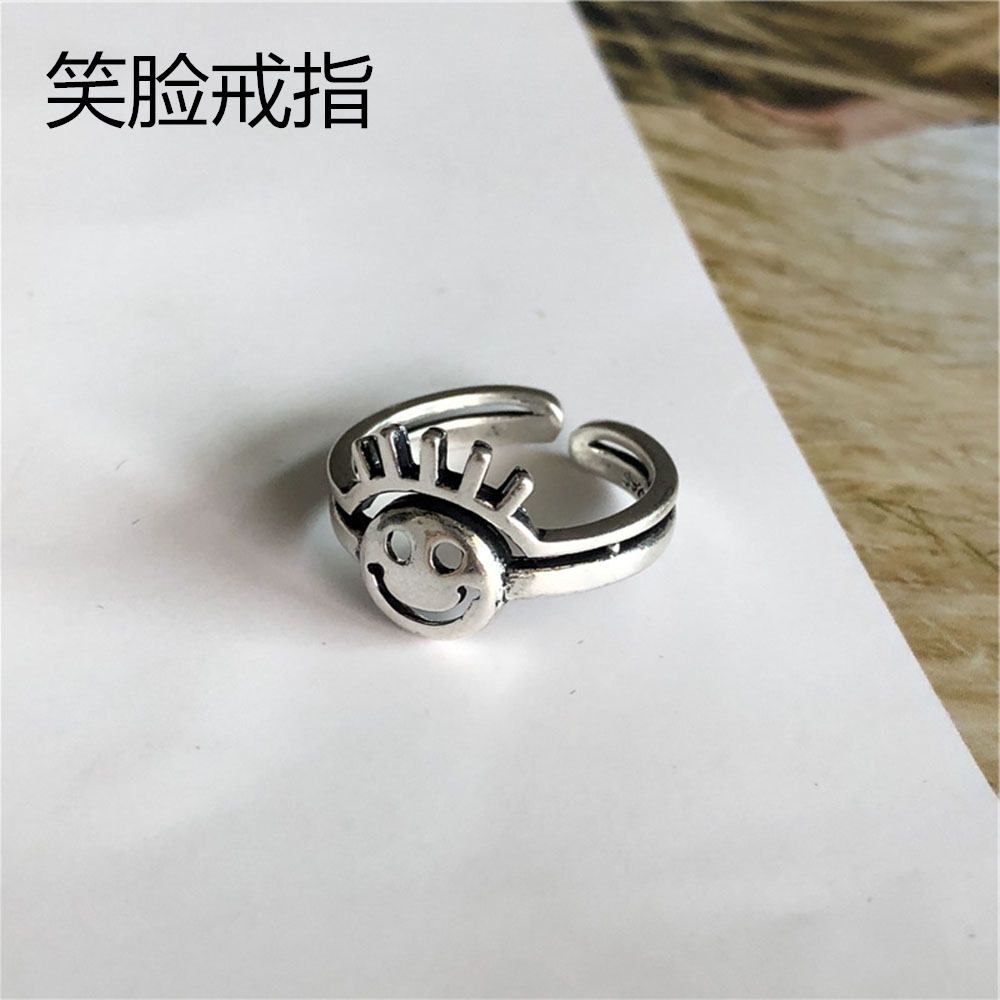 Nhẫn Hở Hình Mặt Trời Phong Cách Cổ Điển Aaotuuooo4