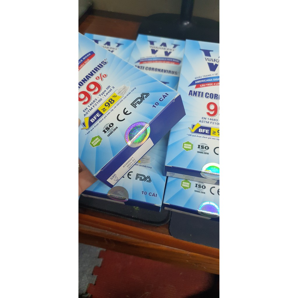 KHẨU TRANG Y TẾ WAKAMONO – (4 Lớp, Hộp 10 Cái) | BigBuy360 - bigbuy360.vn