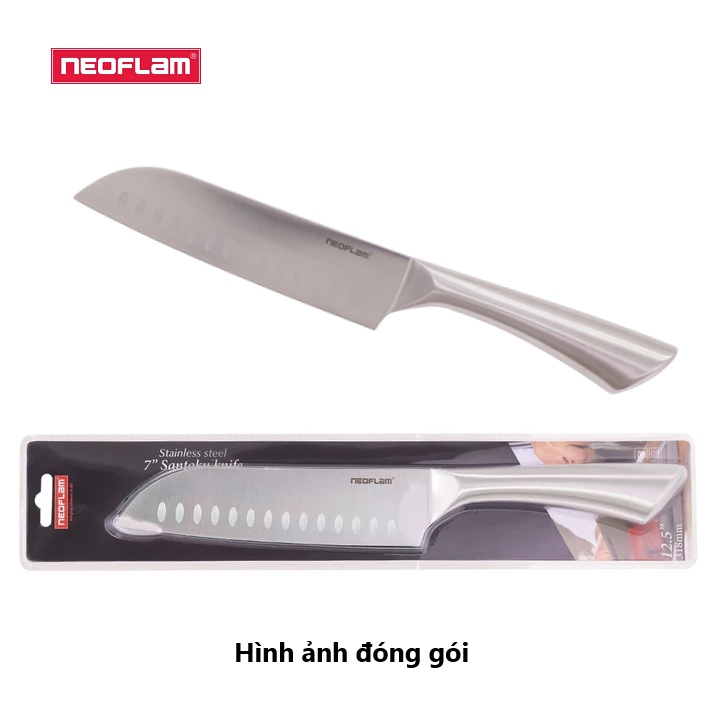 [HÀNG CHÍNH HÃNG] Dao nhà bếp Neoflam, Dao làm bằng inox 430 không gỉ, Lưỡi thép cacbon 3CR14 chống mài mòn, độ sắc cao