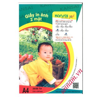GIẤY IN ẢNH 2 MẶT KANSAI, KIM MAI