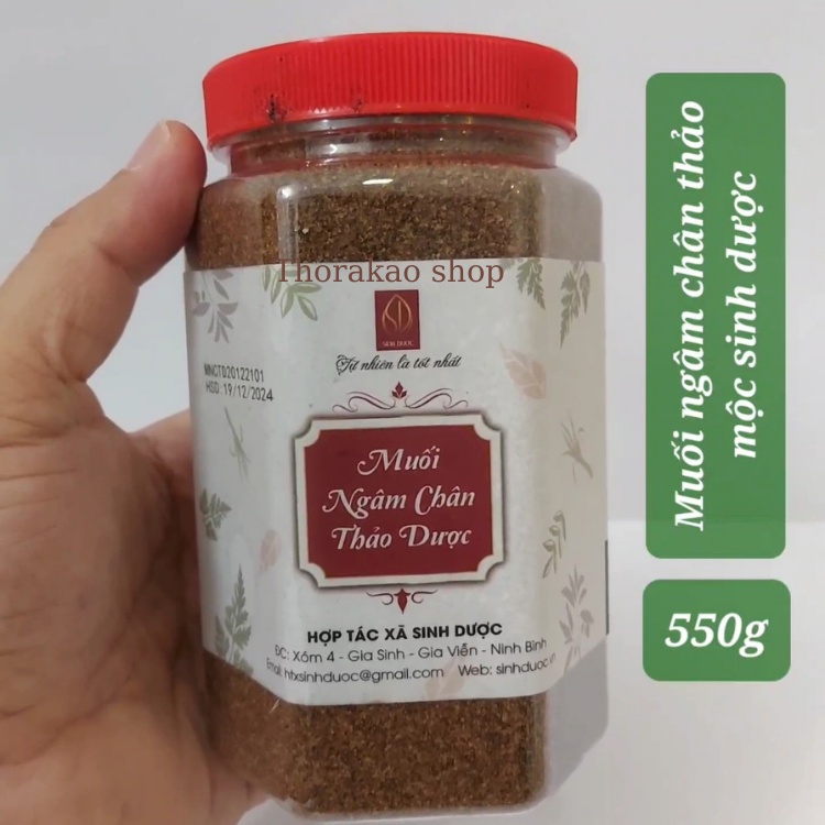 Muối ngâm chân thảo dược 550g, sản phẩm từ Hợp Tác Xã Sinh Dược