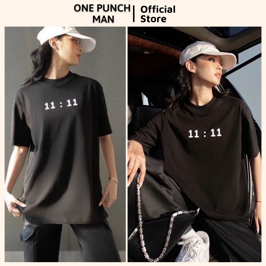 Áo thun tay lỡ YOUNG GREEN 11:11 unisex form rộng - Áo phông OPM co giãn 4 chiều không xù lông