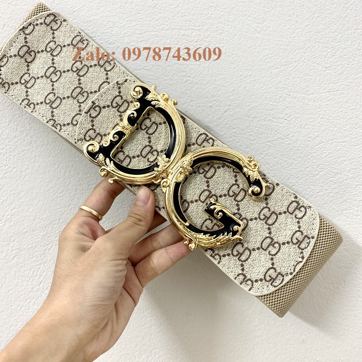 Đai váy nịt đầm D.G kem trắng