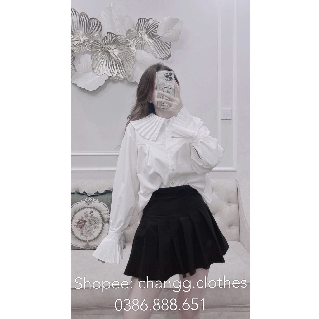 [ÁO KIỂU ] Sơ Mi Nữ Cổ Dập Ly Dáng Tiểu Thư Sang Chảnh | BigBuy360 - bigbuy360.vn