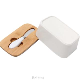 Cheese Kitchen Nordic Style Sealing With Wood Lid Storage Portable Butter Box
