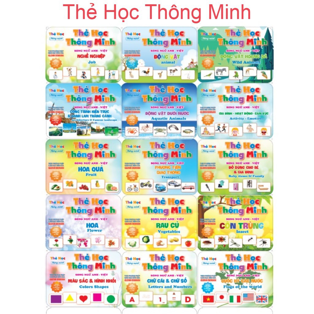 Thẻ Học Thông Minh Đúng Chuẩn Bộ Giáo Dục Cho Bé Học Chữ Cái Và Chữ Số (Loại To)