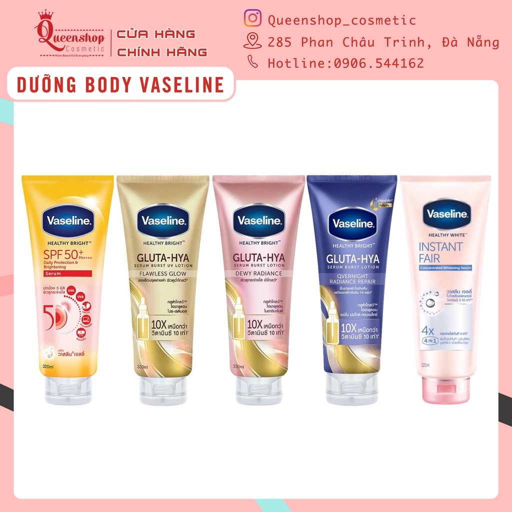 DƯỠNG TRẮNG DA VASELINE