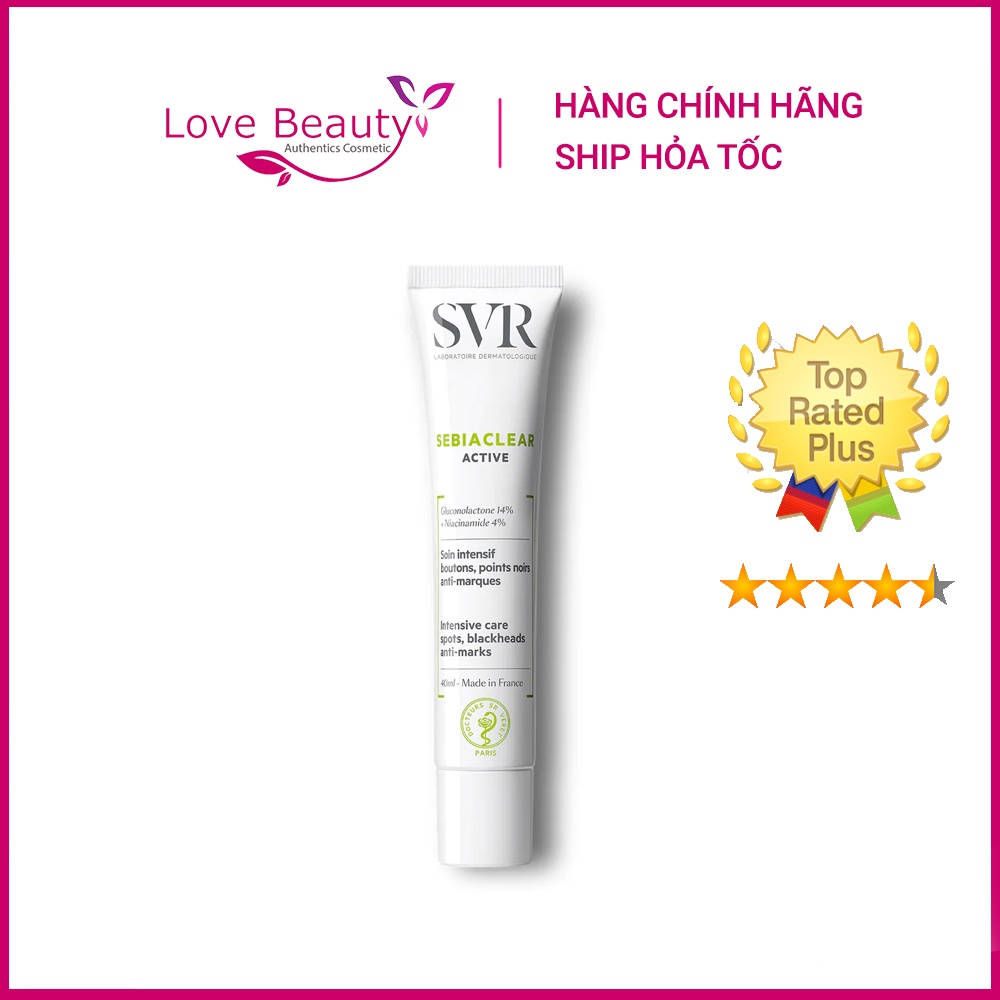 Gel giảm mụn SVR Active gel Sebiaclear 40ml