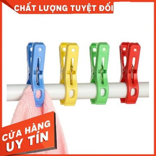Kẹp phơi quần áo ⚡𝗙𝗥𝗘𝗘 𝗦𝗛𝗜𝗣 ⚡Kẹp nhựa móc quần áo set 16 cái đầu kẹp thiết kế mềm mại không làm nhàu quần áo