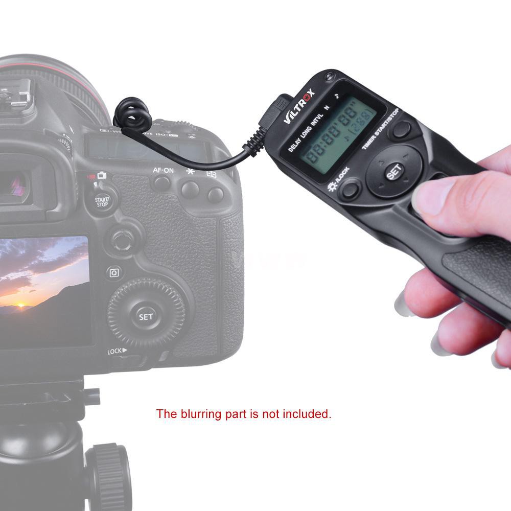 VILTROX Time Lapse Intervalometer Timer Remote Control Shutter with N3 Cable for Nikon D90 D600 D3100 D3200 D5000 D5100 D7000