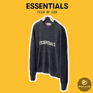 ⚡️[CHỈ 1 NGÀY] - Áo len FOG ESSENTIALS ss20, áo len FEAR OF GOD ESSENTIALS Knit Sweater Dark Black