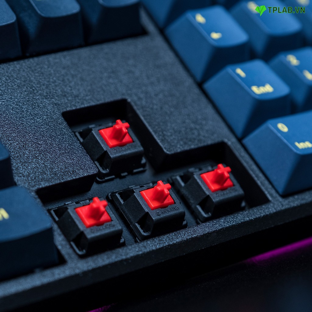 Bàn Phím Cơ Chính Hãng MISTEL Sleeker X-VIII Glaze Blue  Switch Cherry MX Bảo Hành 24 Tháng
