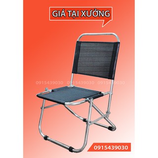 Ghế xếp inox lưng thấp, ghế inox, ghế xếp, ghe xep inox