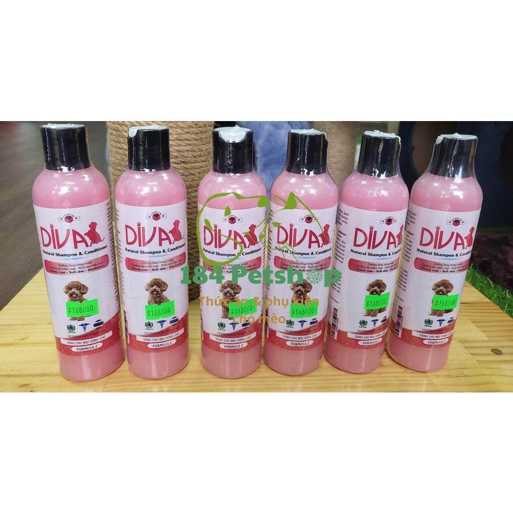 Sữa tắm DIVA hồng cho mọi loại cún