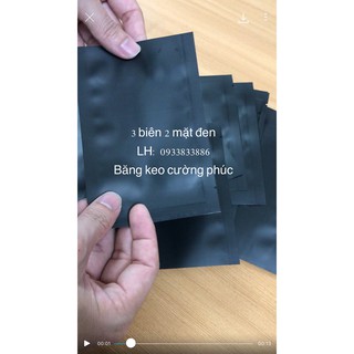 Túi 3 biên,2 mặt màu đen