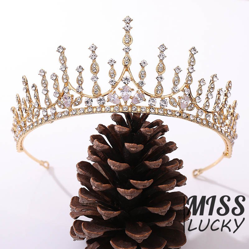 Vương Miện Đính Đá Zircon Sang Trọng Cho Cô Dâu