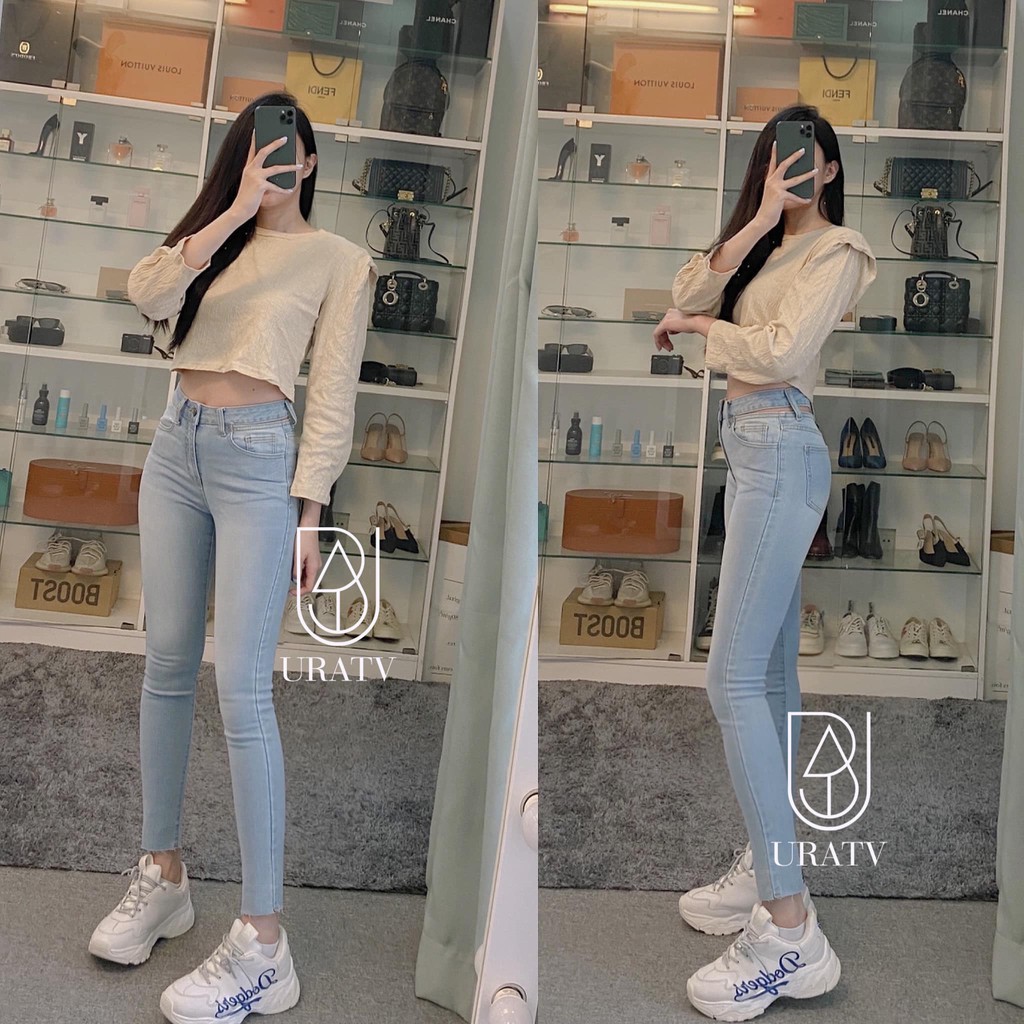 [FREESHIP - ẢNH THẬT] Quần skinny jean LƯNG RỜI URATV