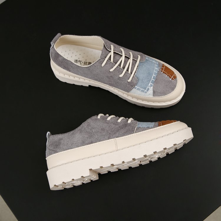 Giày thể thao IELGY vải bạt đế dày thời trang Hàn Quốc cổ điển