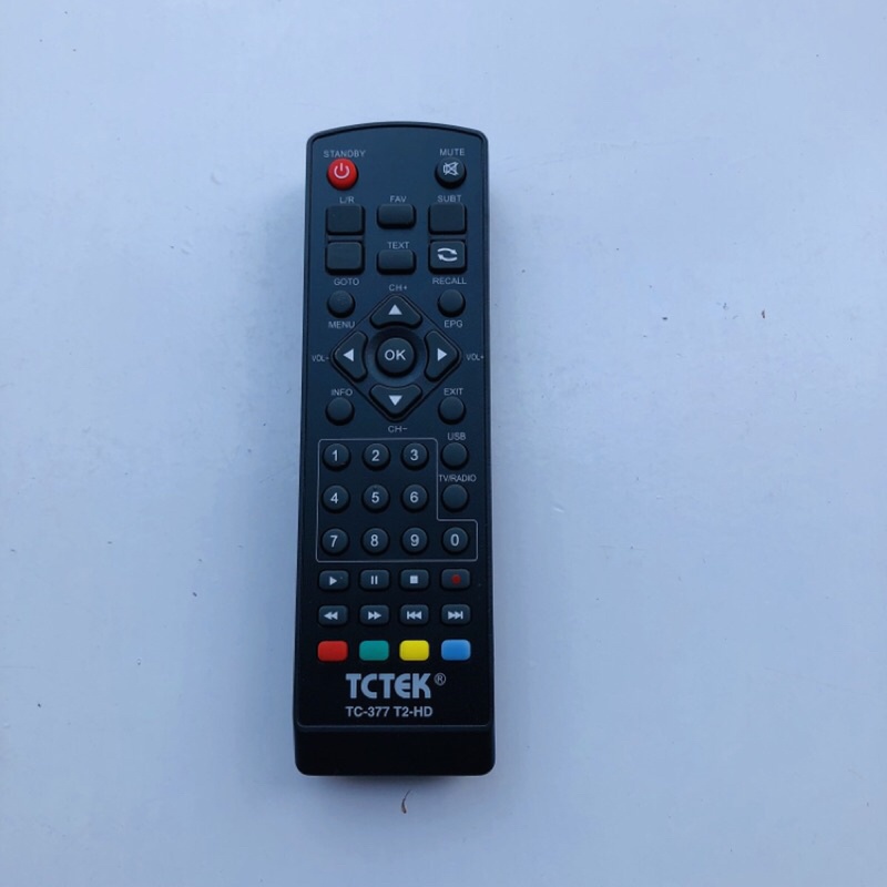 Điều khiển đầu kĩ thuật số DVB tctek 377 chính hãng