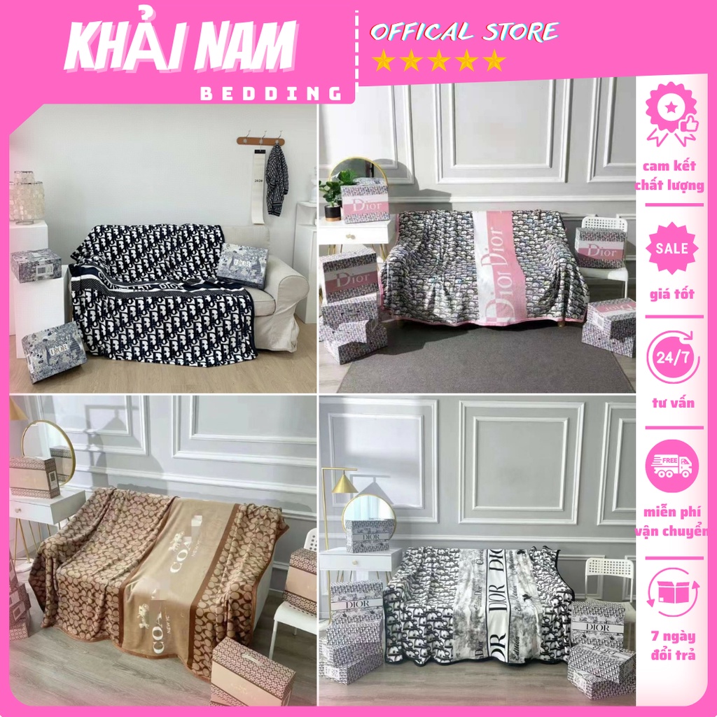 Chăn tuyết nhung văn phòng cao cấp, mền nhung tuyết thương hiệu mềm mịn có hộp đựng sang trọng kích thước m5x2m