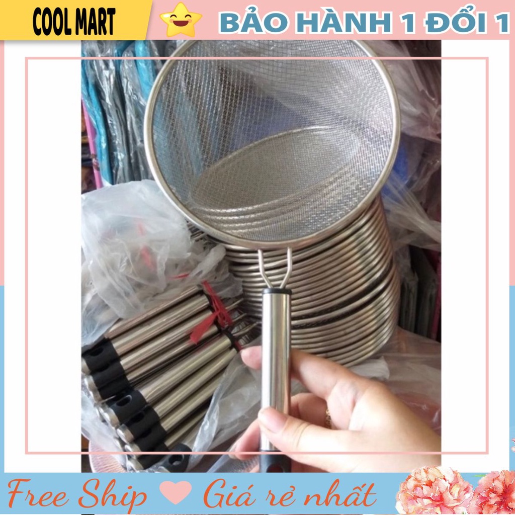 [RẺ VÔ ĐỊCH] Rây lọc cua, lọc cháo, lọc cặn, lọc nước inox 2 lớp 16cm