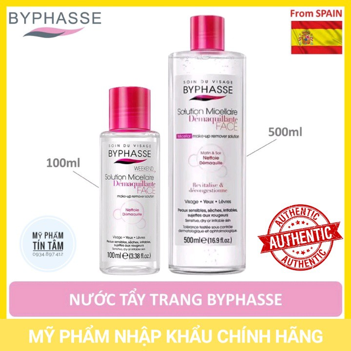 [Có Bill] Nước Tẩy Trang Byphasse Solution Micellaire 500ml Chính hãng