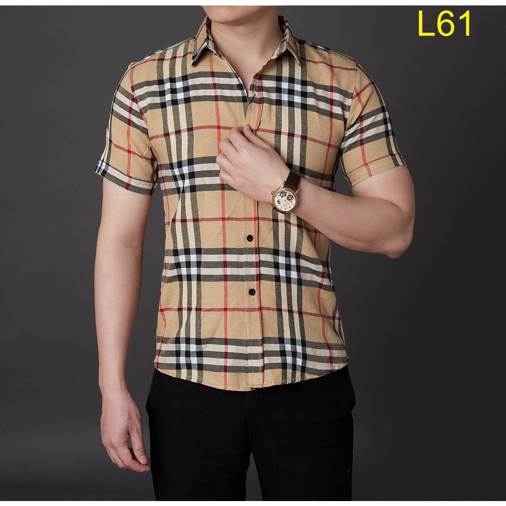 SƠ MI NAM KẺ BURBERRY - THỜI TRANG NAM - HÀNG MAY TẠI XƯỞNG - MẪU MÃ ĐA DẠNG
