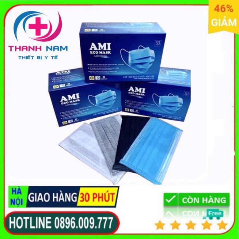GIÁ HỦY DIỆT  Hộp khẩu trang Ami đủ 4 màu chuẩn hãng