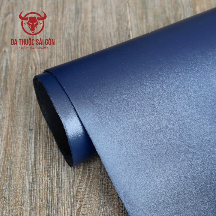 Da bò nappa cao cấp màu xanh navy - Bán buôn da thuộc