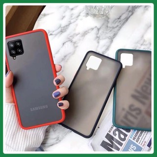 [Freeship] Ốp lưng trong nhám Samsung Galaxy A12 viền dẻo màu chống sốc