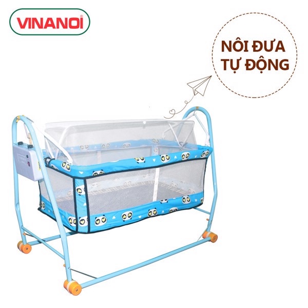 Nôi Điện Tự Động Cho Bé Tối Đa 20kg VINANOI N20X Khung Thép Sơn Tĩnh Điện